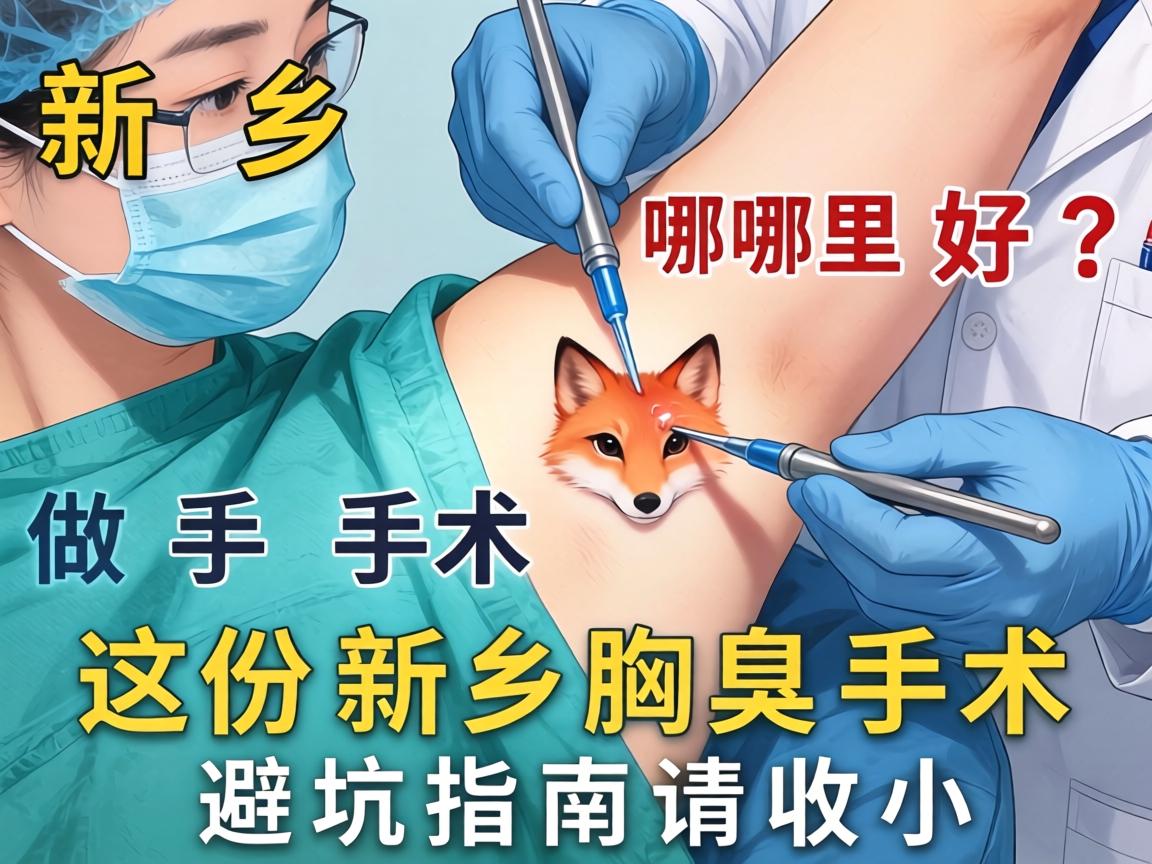 新乡做狐臭手术哪里好？这份新乡腋臭手术避坑指南请收好