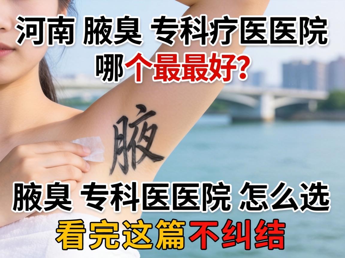 河南腋臭专科医院哪个最好？腋臭专科医院怎么选？看完这篇不纠结