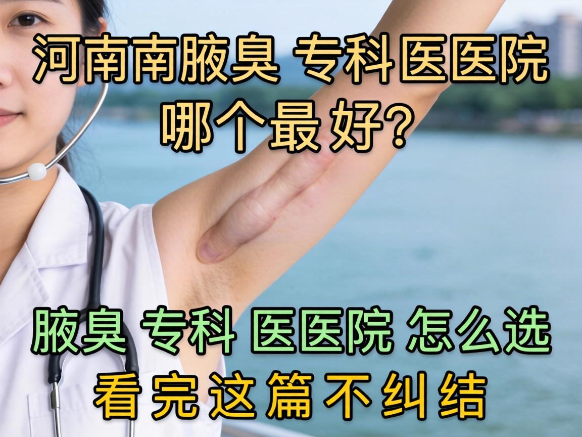河南腋臭专科医院哪个最好？腋臭专科医院怎么选？看完这篇不纠结
