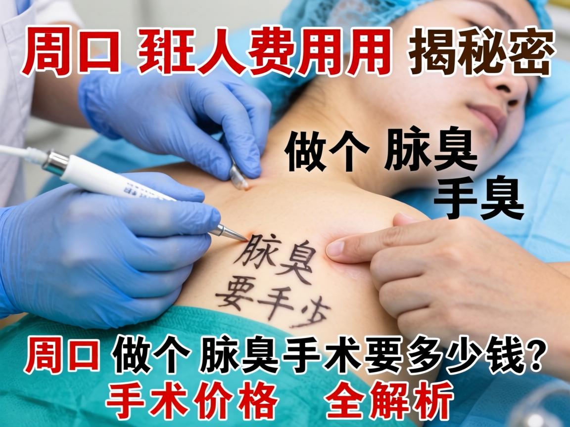 周口腋臭手术费用揭秘，在周口做个腋臭手术要多少钱？周口腋臭手术价格全解析