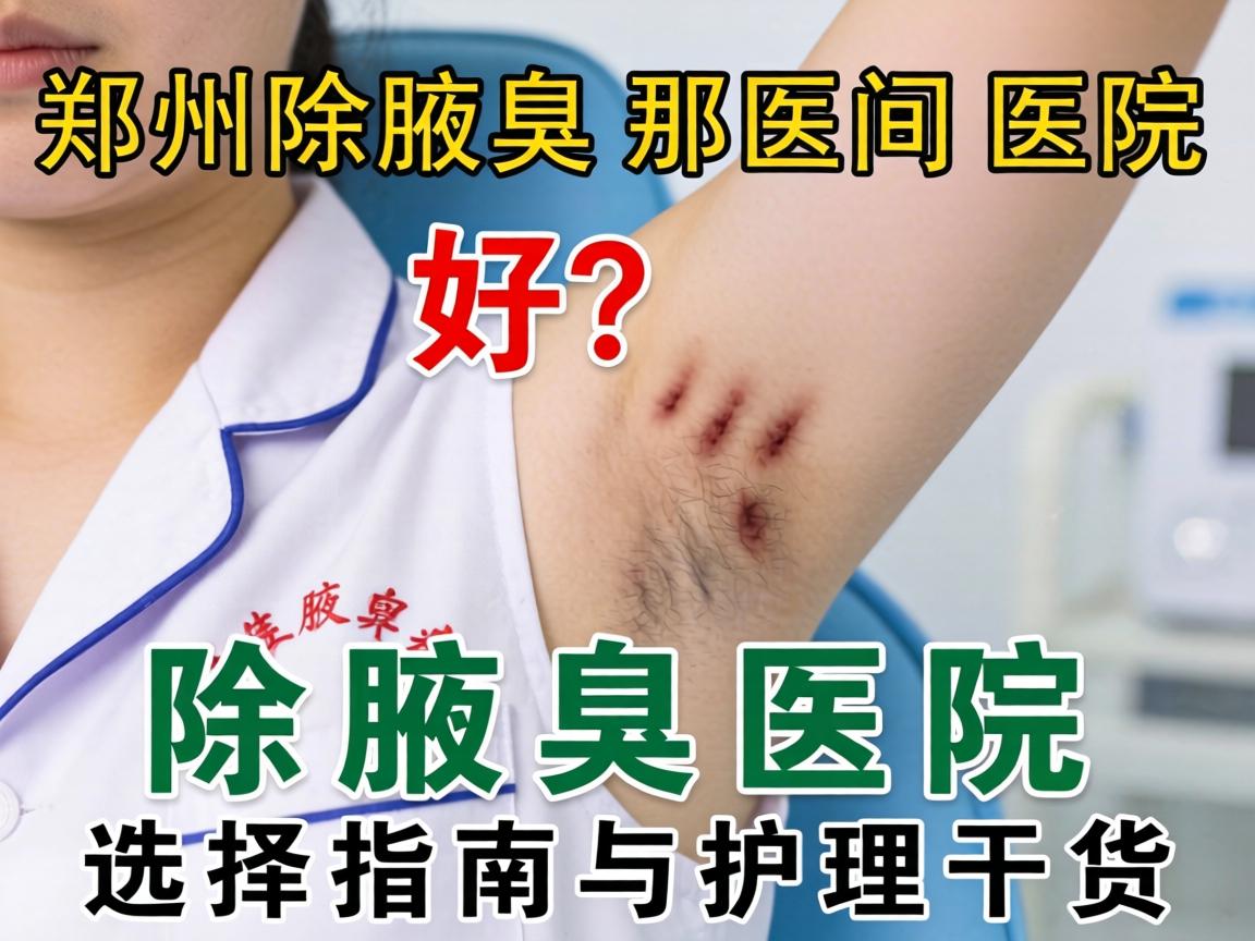 郑州除腋臭那间医院好？除腋臭医院选择指南与护理干货