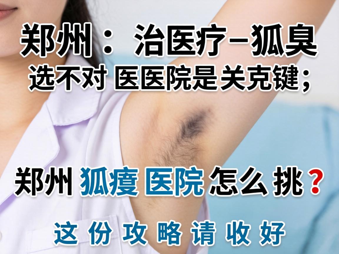 郑州治疗狐臭，选对医院是关键，郑州狐臭医院怎么挑？这份攻略请收好