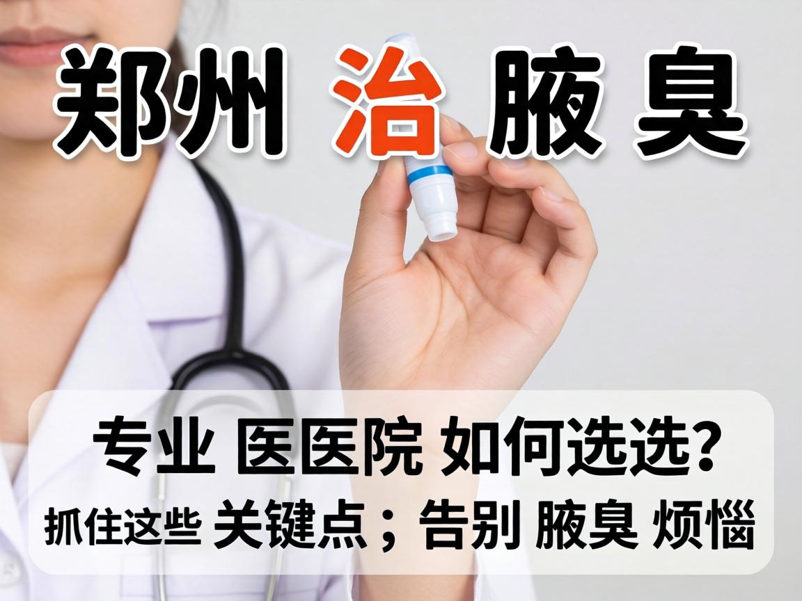 郑州治腋臭，专业医院如何选？抓住这些关键点，告别腋臭烦恼