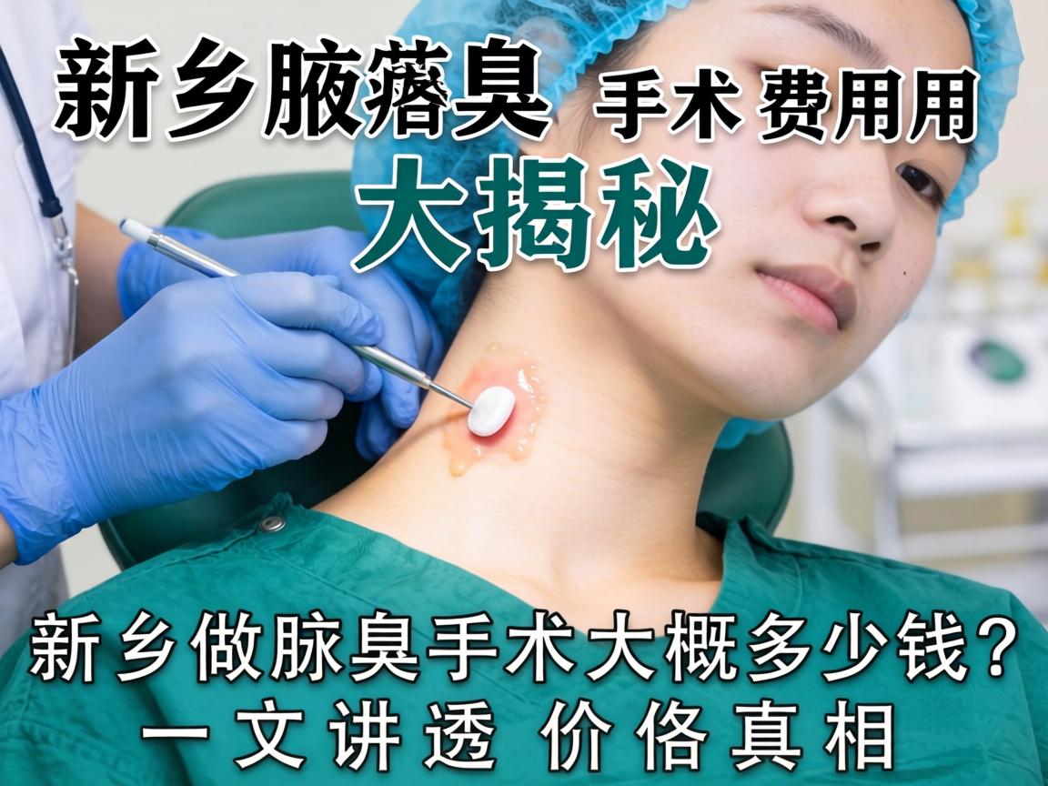 新乡腋臭手术费用大揭秘，在新乡做腋臭手术大概多少钱？一文讲透价格真相