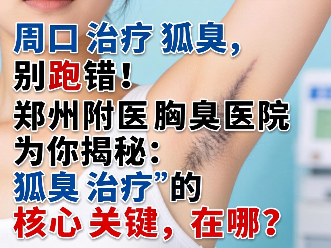 周口治疗狐臭，别跑错！郑州附医腋臭医院为你揭秘，狐臭治疗的核心关键在哪？
