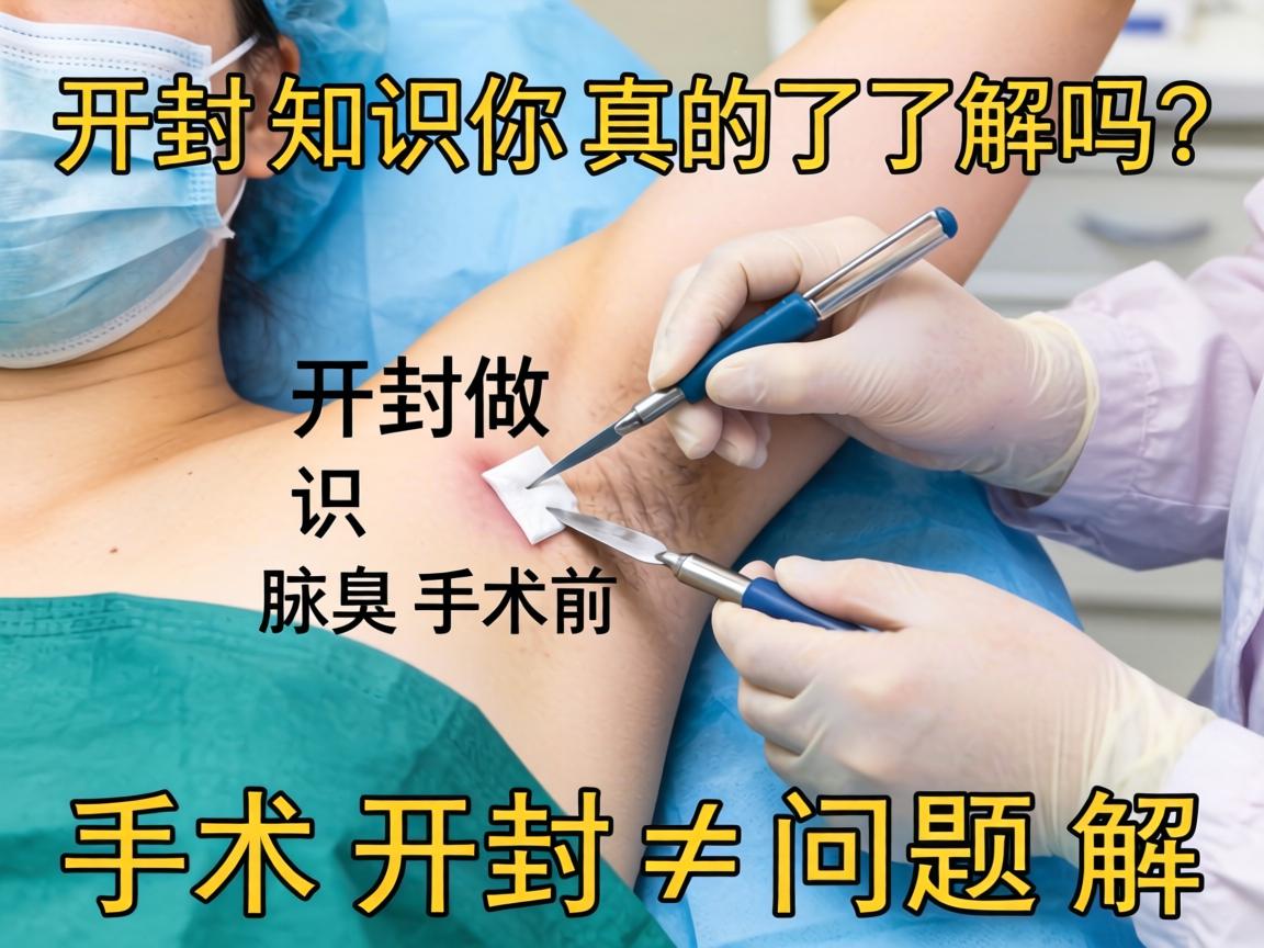 开封做腋臭手术前，这些开封知识你真的了解吗？手术开封≠问题开解