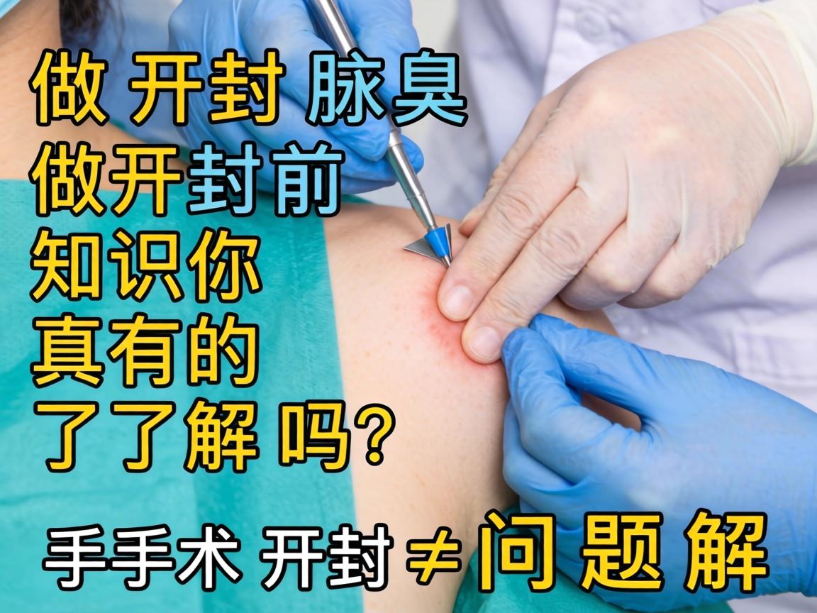 开封做腋臭手术前，这些开封知识你真的了解吗？手术开封≠问题开解