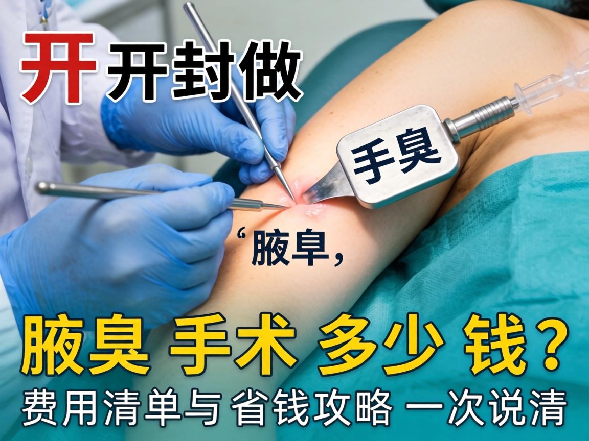 开封做腋臭手术多少钱？费用清单与省钱攻略一次说清