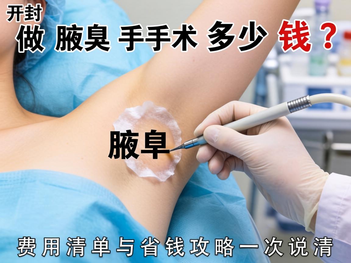 开封做腋臭手术多少钱？费用清单与省钱攻略一次说清