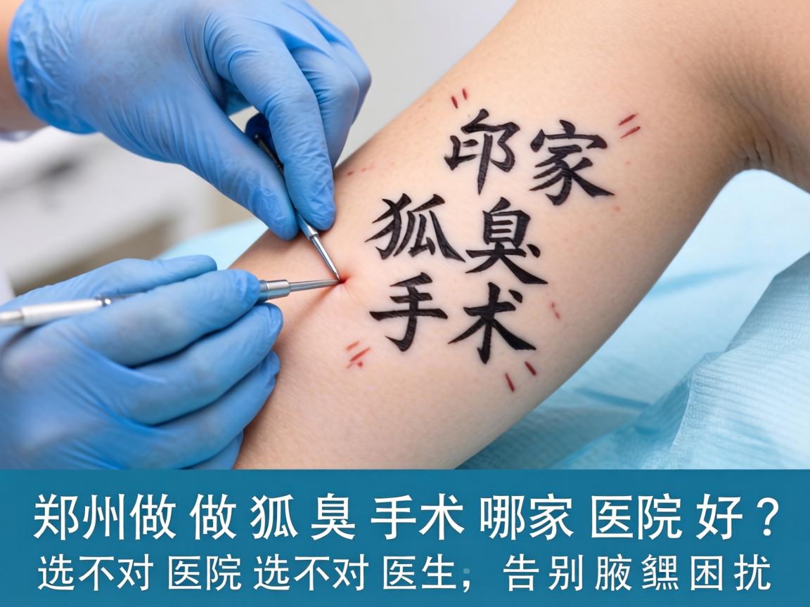 郑州做狐臭手术哪家医院好？选对医院选对医生，告别腋臭困扰