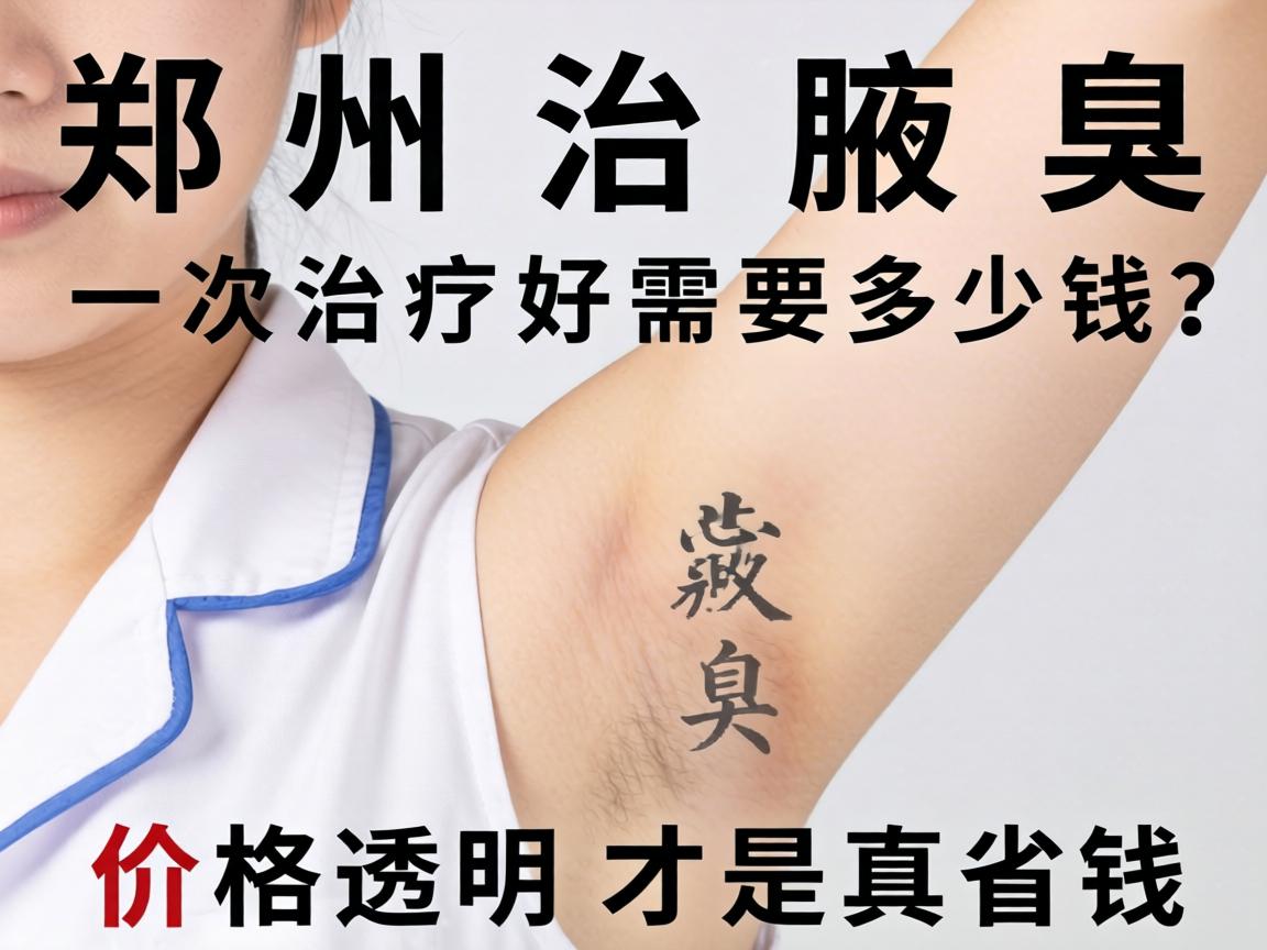 郑州治腋臭一次治疗好需要多少钱？价格透明才是真省钱