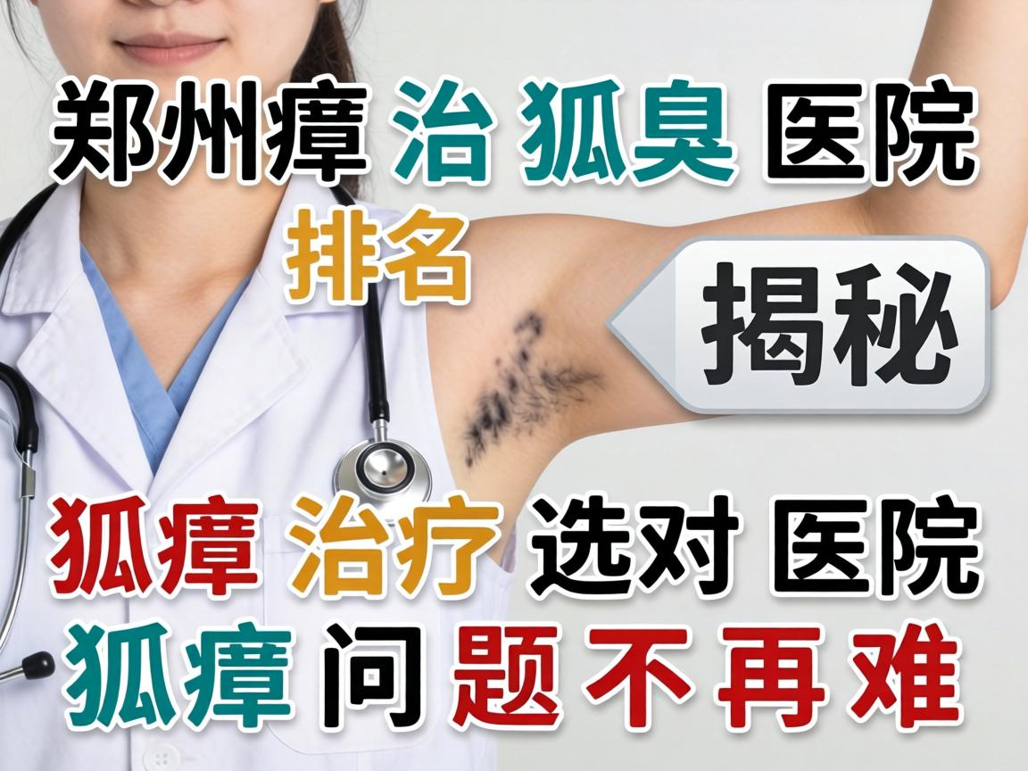 郑州治狐臭医院排名揭秘，狐臭治疗选对医院，狐臭问题不再难
