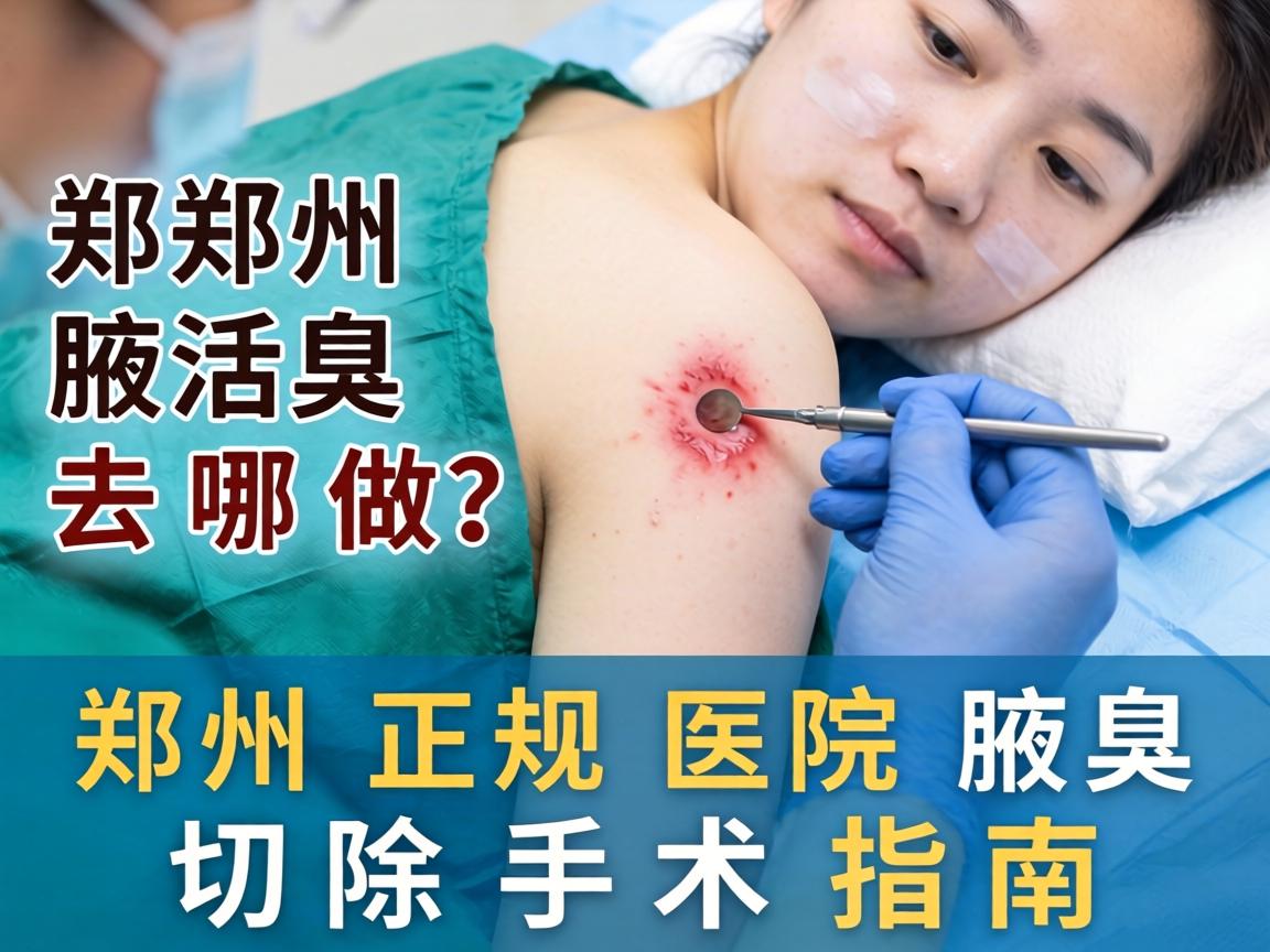 郑州腋臭手术去哪做？郑州正规医院腋臭切除手术指南