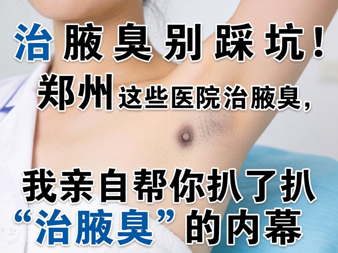 治腋臭别踩坑！郑州这些医院治腋臭，我亲自帮你扒了扒治腋臭的内幕
