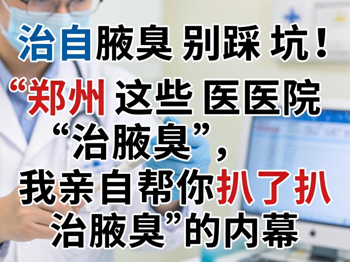 治腋臭别踩坑！郑州这些医院治腋臭，我亲自帮你扒了扒治腋臭的内幕