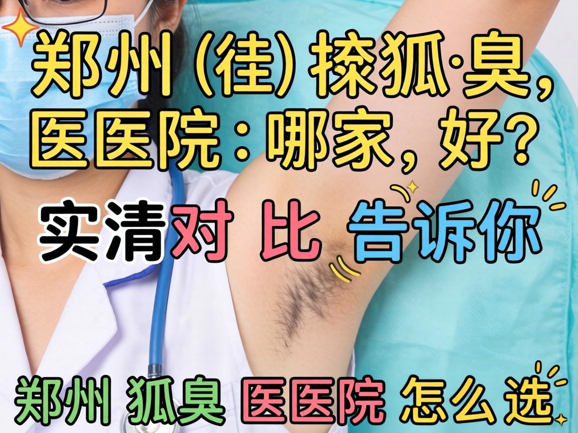 郑州狐臭医院哪家好？实测对比告诉你郑州狐臭医院怎么选