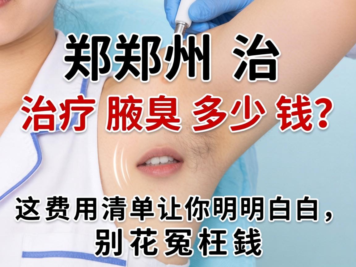 郑州治疗腋臭多少钱？这份费用清单让你明明白白，别花冤枉钱