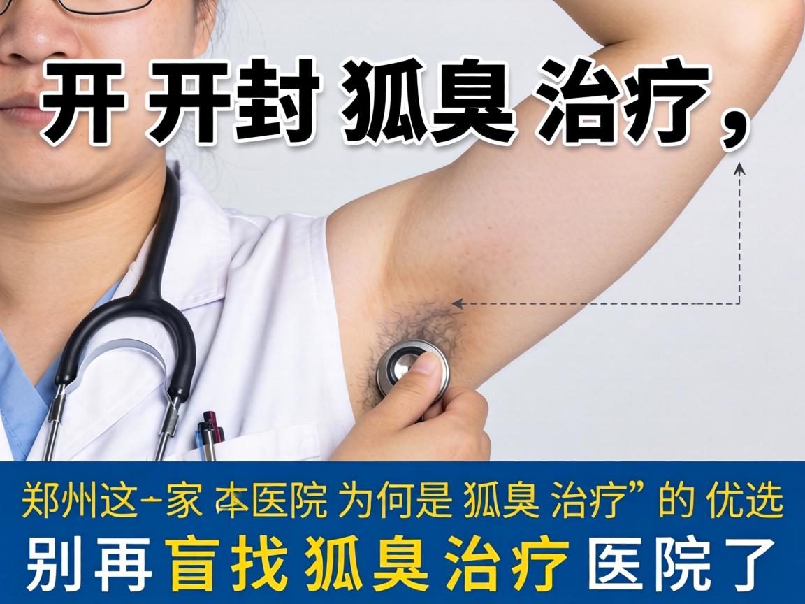 开封狐臭治疗，郑州这家医院为何是狐臭治疗的优选？别再盲目找狐臭治疗医院了