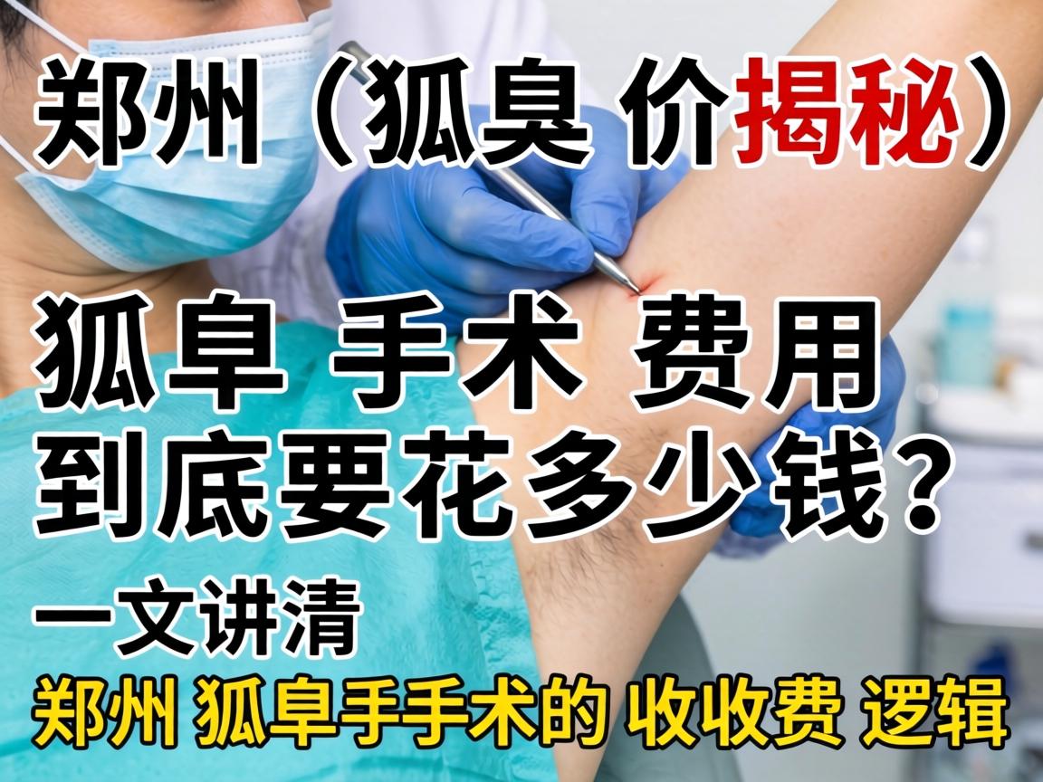 郑州狐臭手术价格揭秘，狐臭手术费用到底要花多少钱？一文讲清郑州狐臭手术的收费逻辑