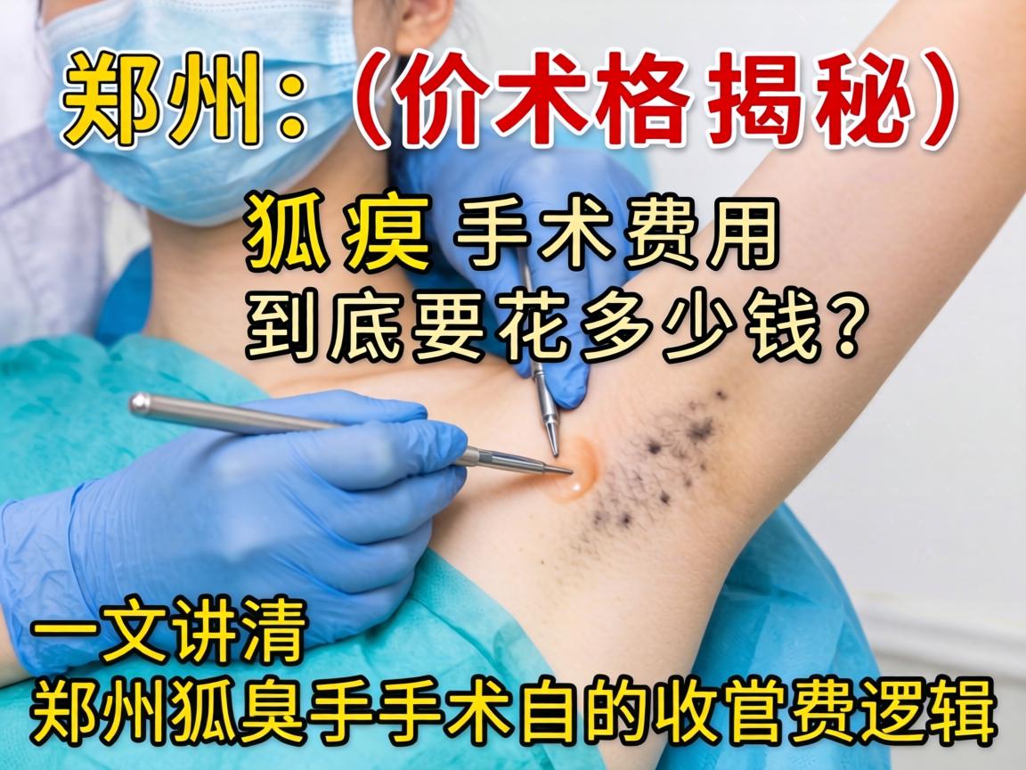 郑州狐臭手术价格揭秘，狐臭手术费用到底要花多少钱？一文讲清郑州狐臭手术的收费逻辑
