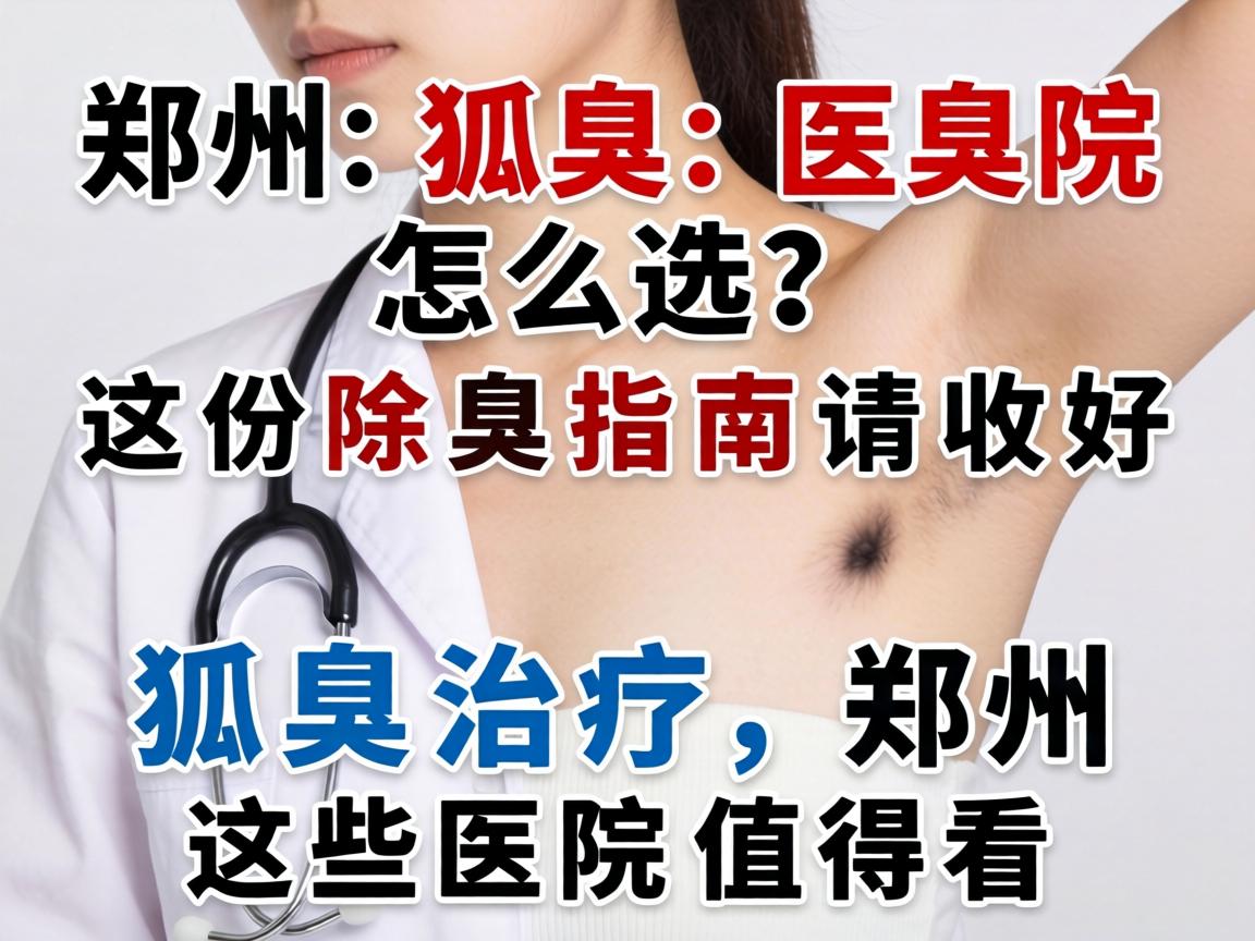 郑州狐臭医院怎么选？这份除臭指南请收好 狐臭治疗，郑州这些医院值得看