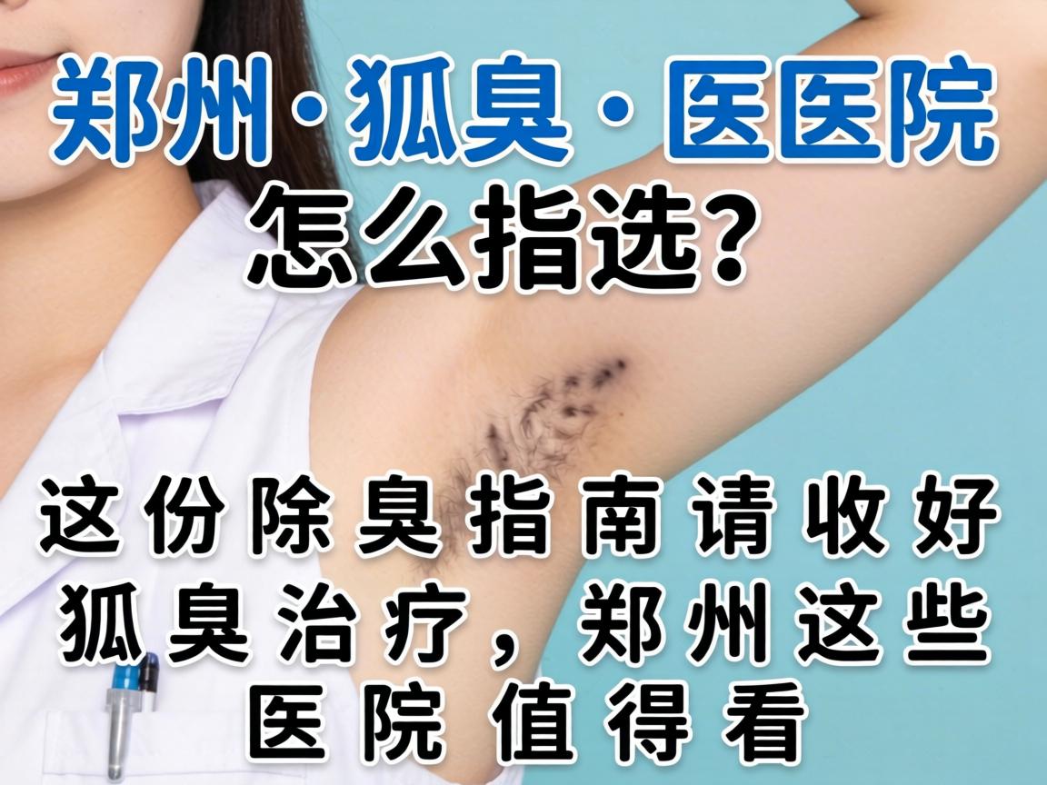 郑州狐臭医院怎么选？这份除臭指南请收好 狐臭治疗，郑州这些医院值得看