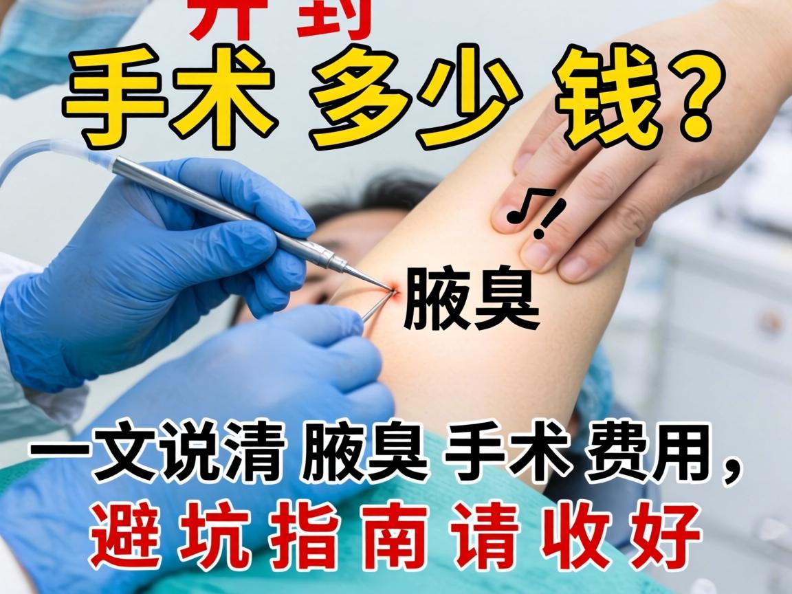 开封腋臭手术多少钱？一文说清腋臭手术费用，避坑指南请收好