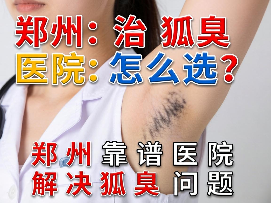 郑州治狐臭医院怎么选？郑州靠谱医院解决狐臭问题