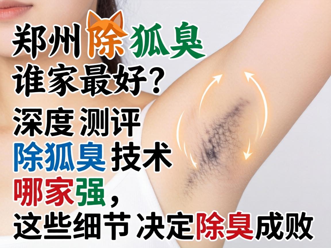 郑州除狐臭谁家最好？深度测评除狐臭技术哪家强，这些细节决定除臭成败