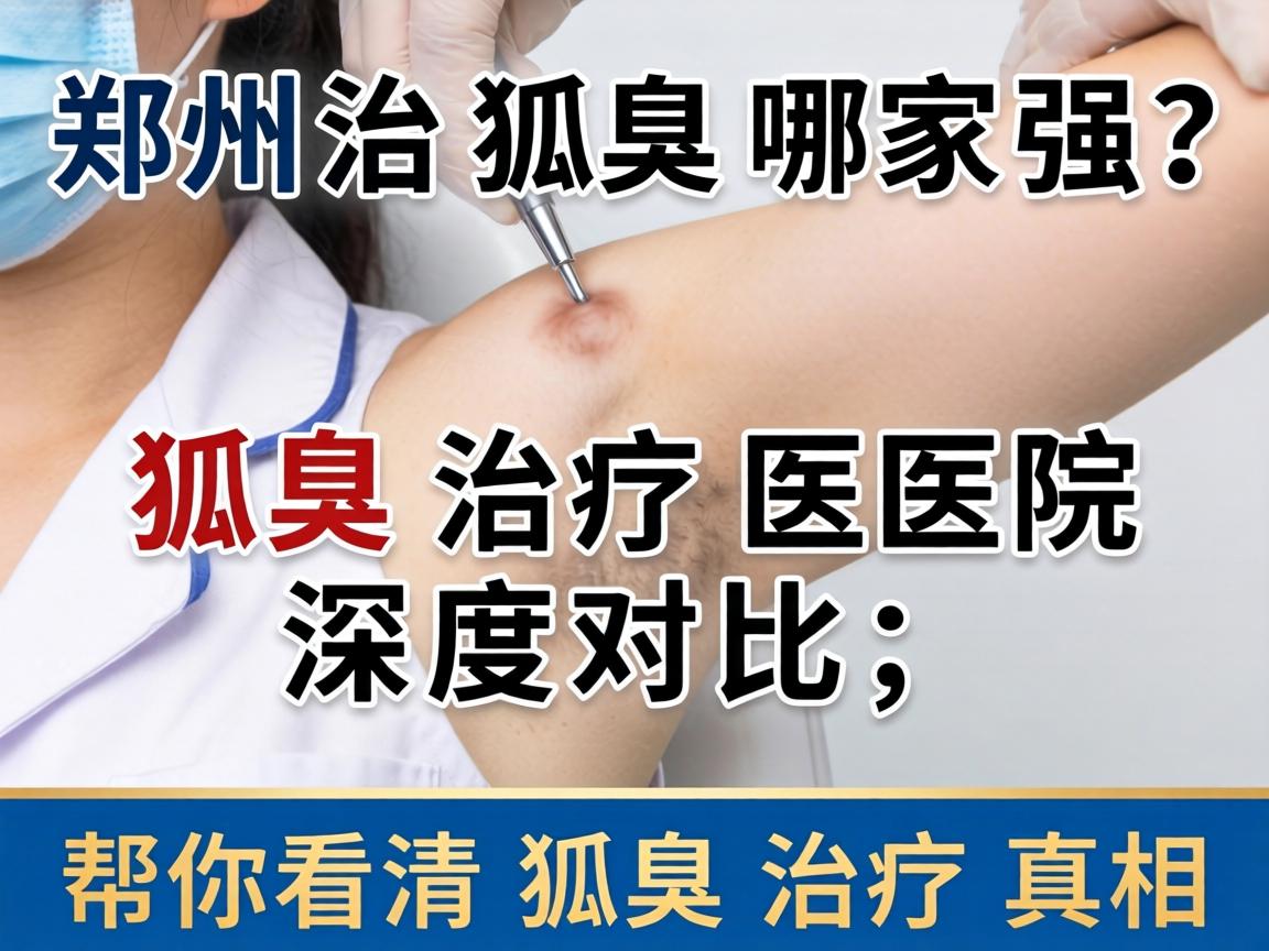 郑州治狐臭哪家强？狐臭治疗医院深度对比，帮你看清狐臭治疗真相