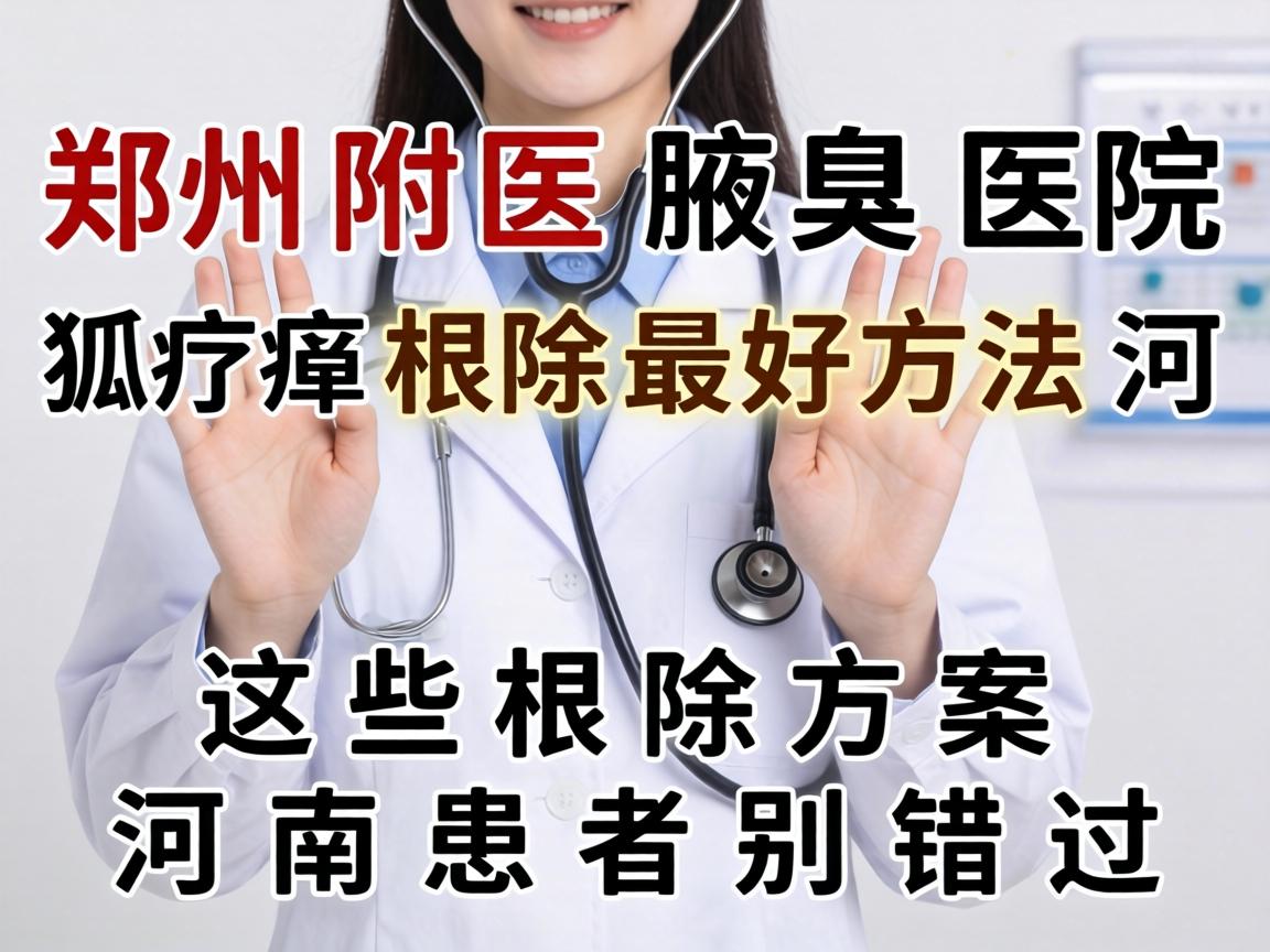 郑州附医腋臭医院，狐臭根除最好方法河南，这些根除方案河南患者别错过