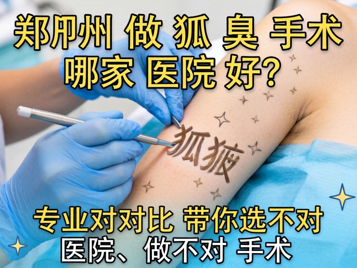 郑州做狐臭手术哪家医院好？专业对比带你选对医院、做对手术