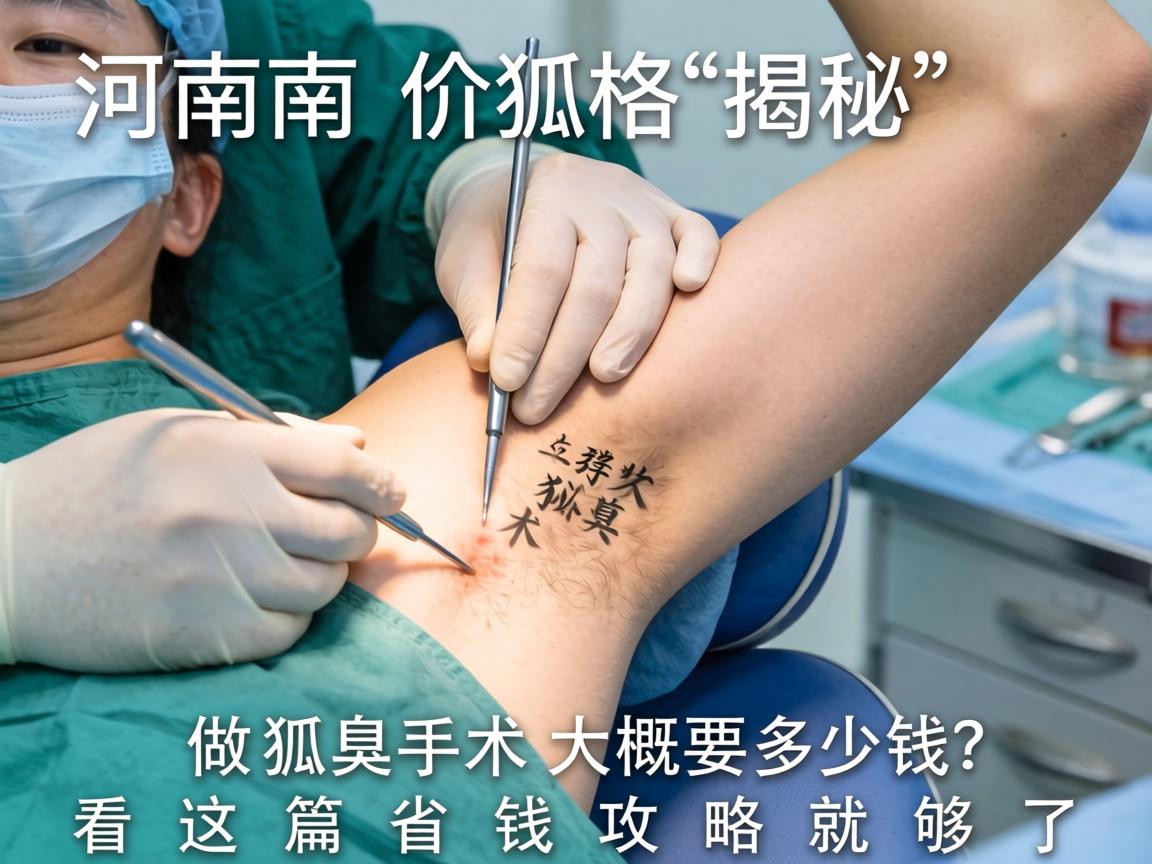 河南狐臭手术价格揭秘，做狐臭手术大概要多少钱？看这篇省钱攻略就够了
