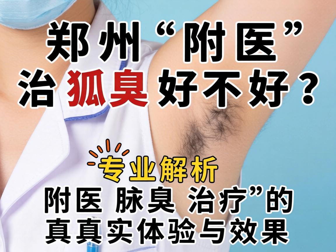 郑州附医治狐臭好不好？专业解析附医腋臭治疗的真实体验与效果