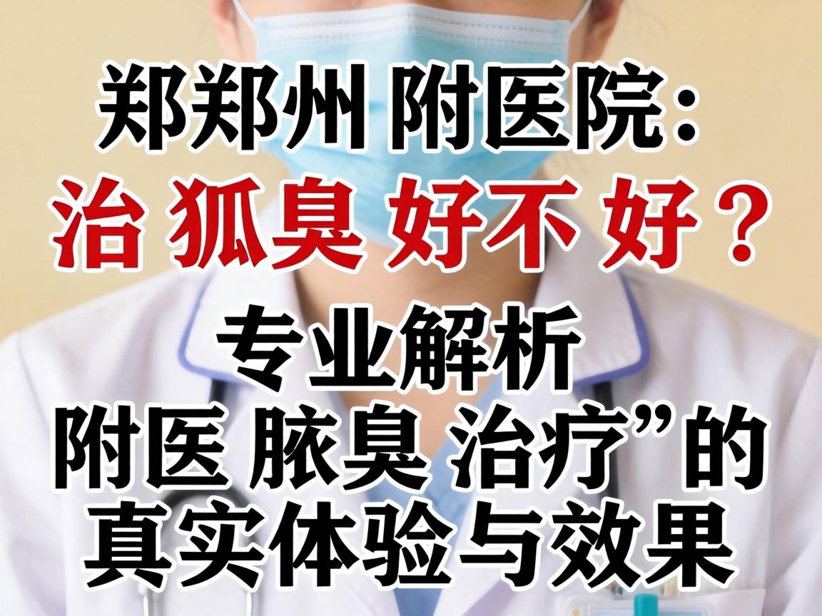 郑州附医治狐臭好不好？专业解析附医腋臭治疗的真实体验与效果