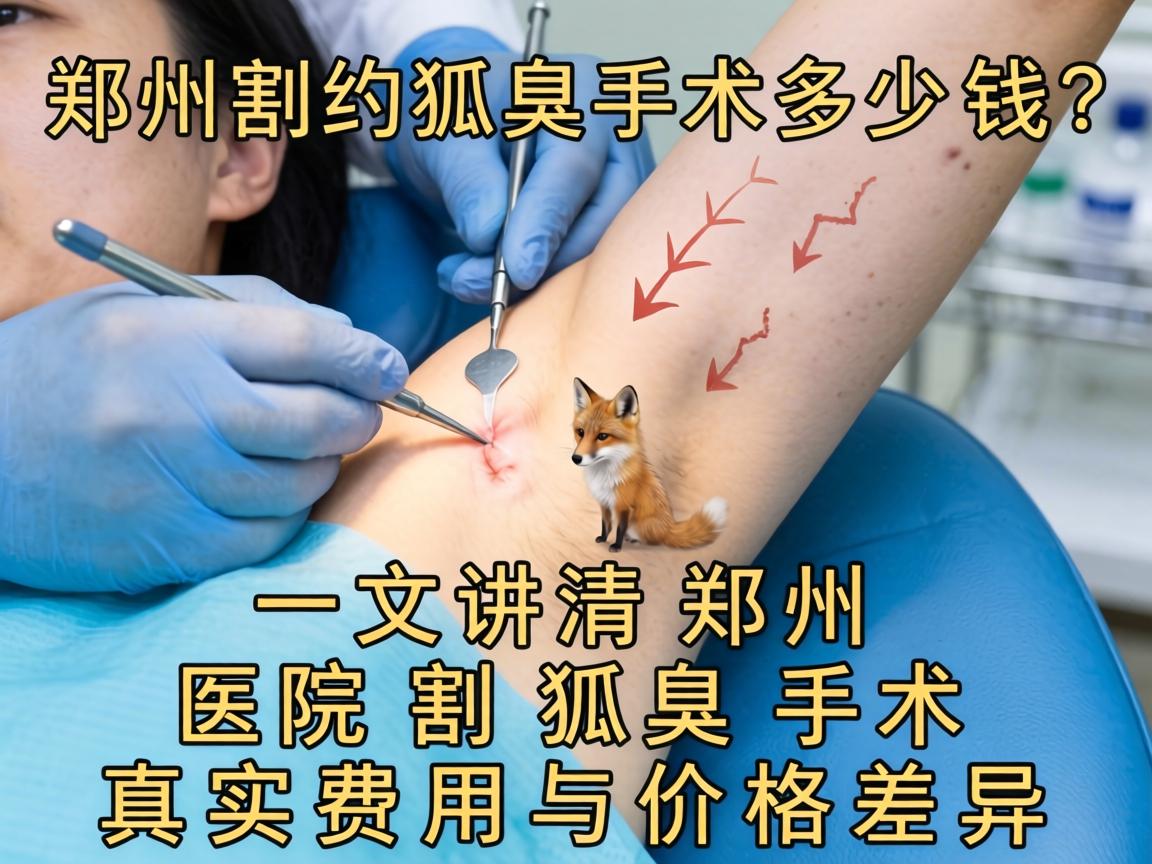 郑州割狐臭手术多少钱？一文讲清郑州医院割狐臭手术真实费用与价格差异