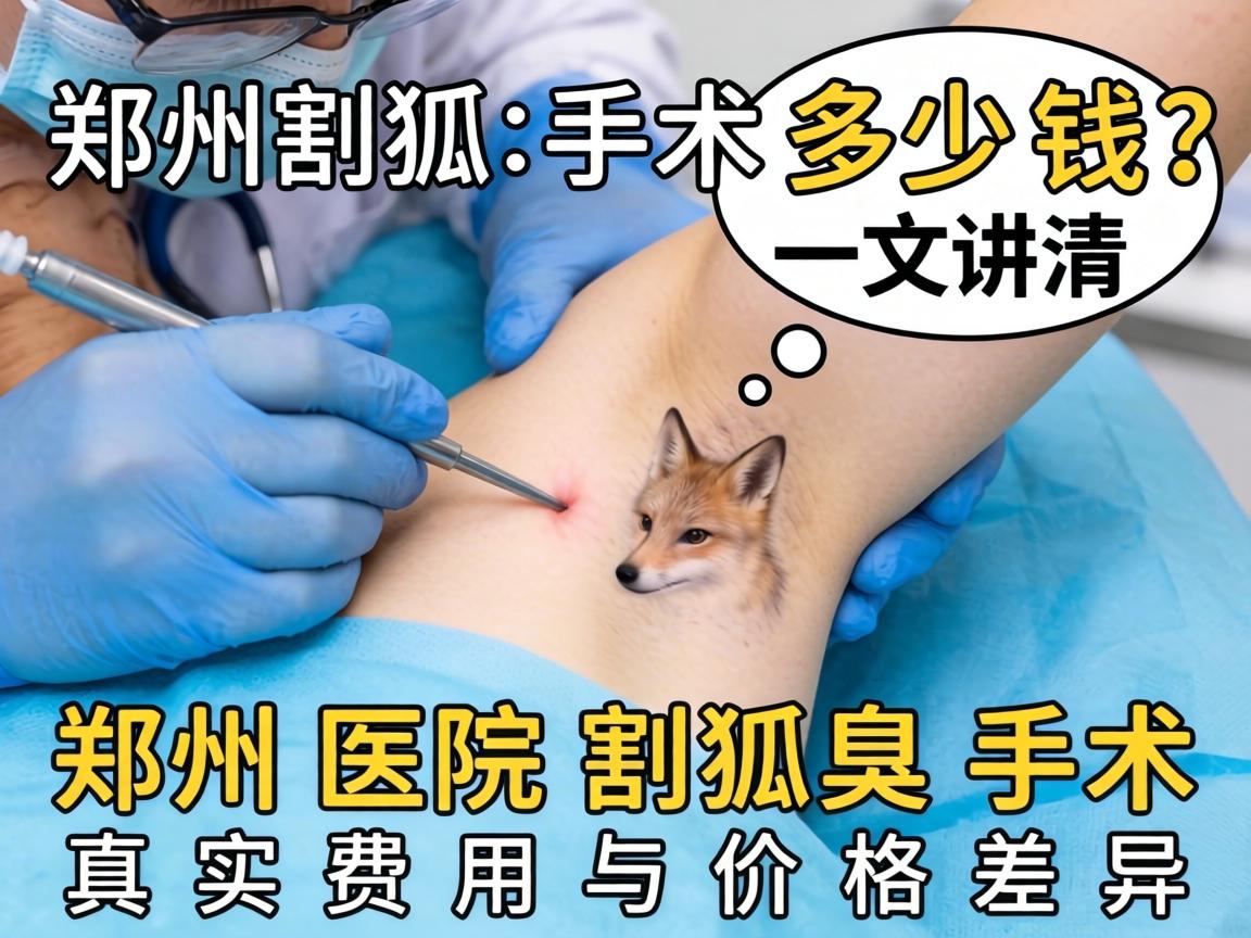 郑州割狐臭手术多少钱？一文讲清郑州医院割狐臭手术真实费用与价格差异