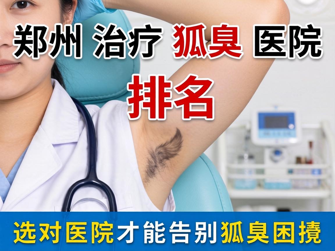 郑州治疗狐臭医院排名，选对医院才能告别狐臭困扰