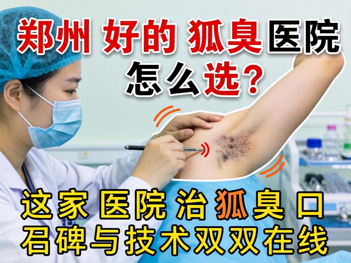 郑州好的狐臭医院怎么选？这家医院治狐臭口碑与技术双双在线