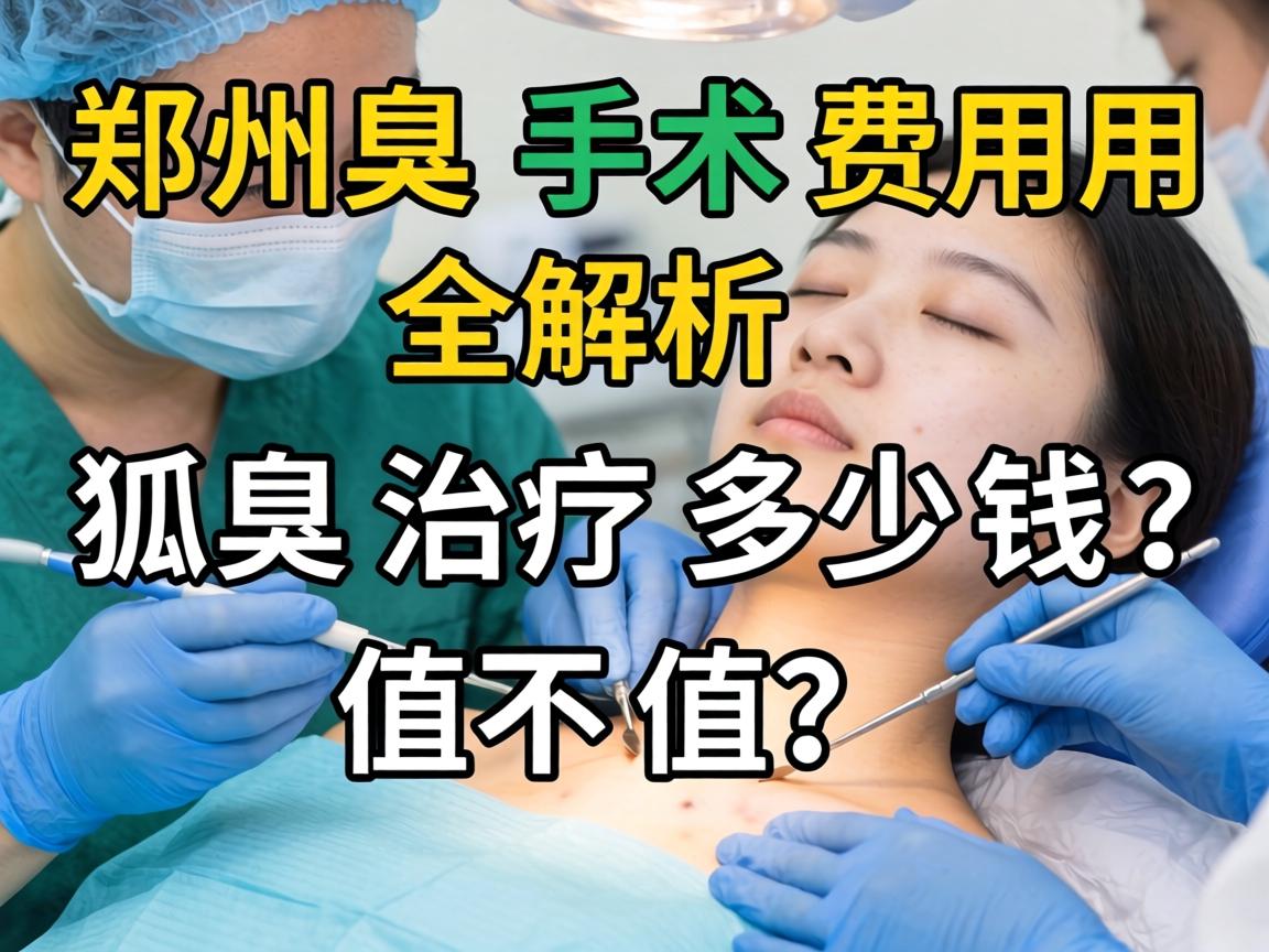 郑州狐臭手术费用全解析，狐臭治疗多少钱？值不值？