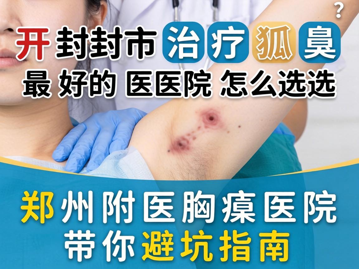 开封市治疗狐臭最好的医院怎么选？郑州附医腋臭医院带你避坑指南