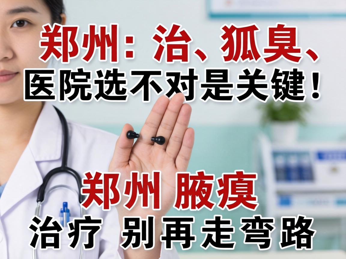 郑州治狐臭，医院选对是关键！郑州腋臭治疗别再走弯路