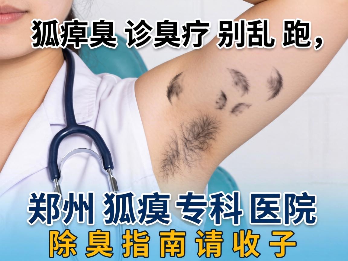 狐臭诊疗别乱跑，郑州狐臭专科医院这份除臭指南请收好