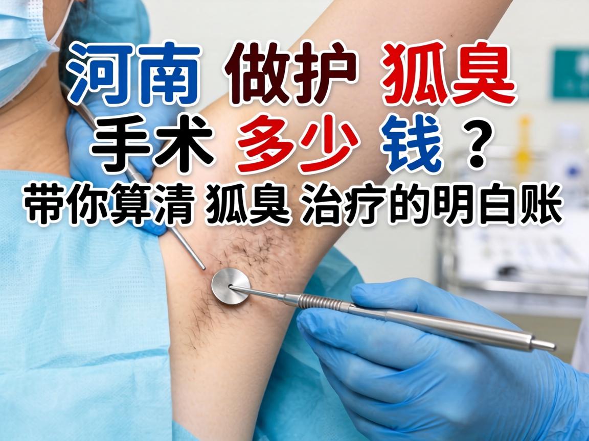 河南做狐臭手术多少钱?带你算清狐臭治疗的明白账 河南做狐臭手术多少钱?带你算清狐臭治疗的明白账