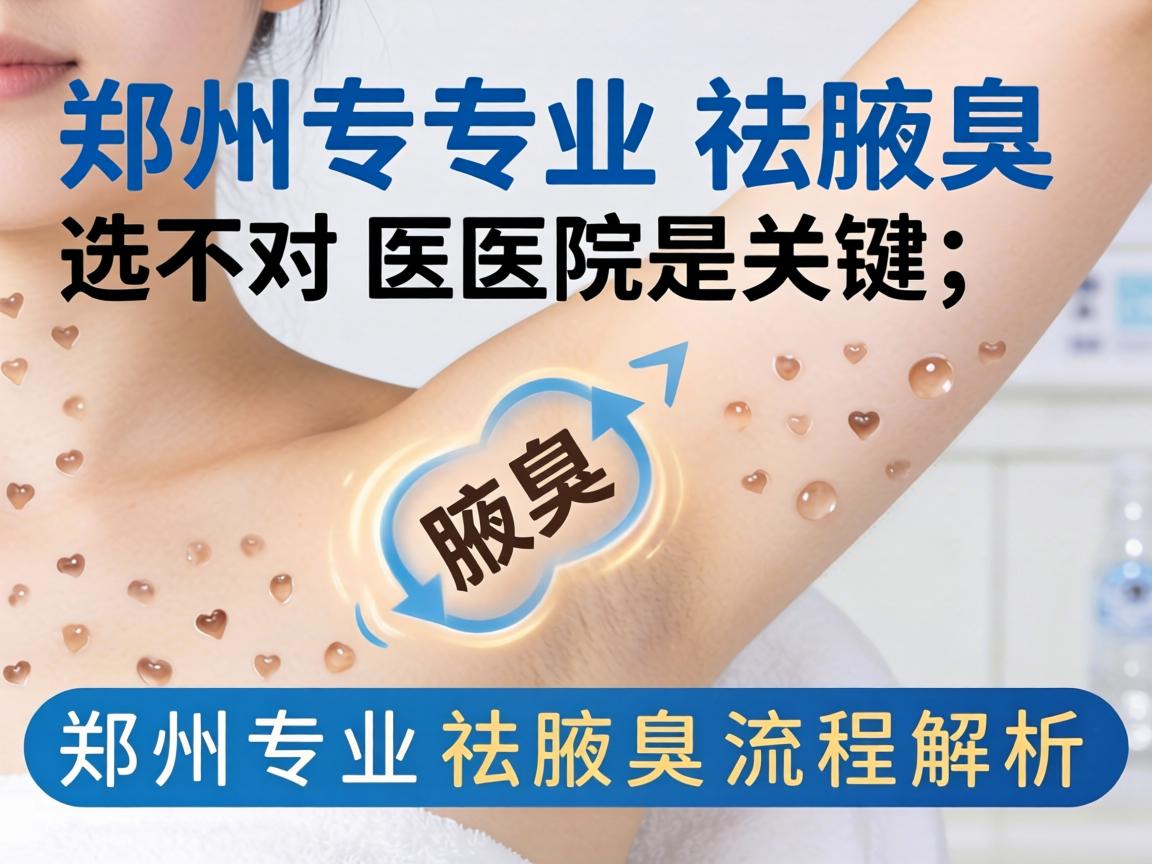 郑州专业祛腋臭，选对医院是关键，郑州专业祛腋臭流程解析