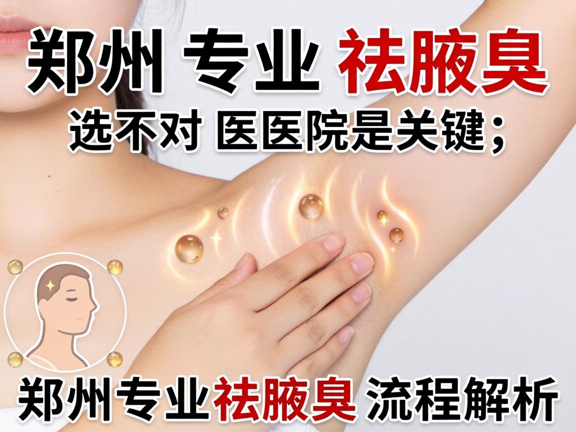 郑州专业祛腋臭，选对医院是关键，郑州专业祛腋臭流程解析
