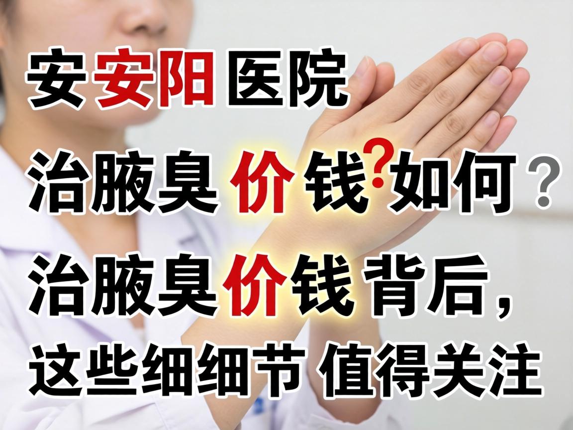安阳医院治腋臭价钱如何？治腋臭价钱背后，这些细节值得关注
