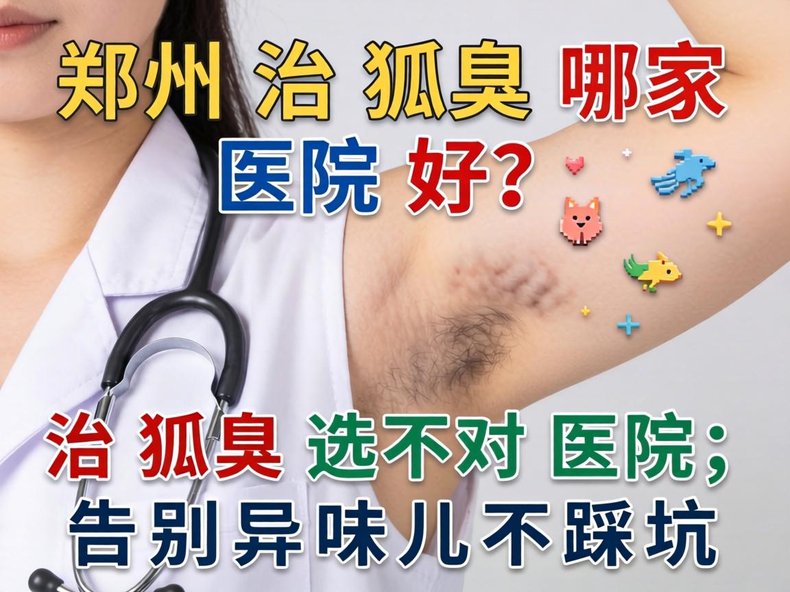 郑州治狐臭哪家医院好？治狐臭选对医院，告别异味儿不踩坑