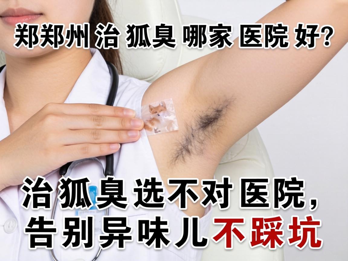 郑州治狐臭哪家医院好？治狐臭选对医院，告别异味儿不踩坑