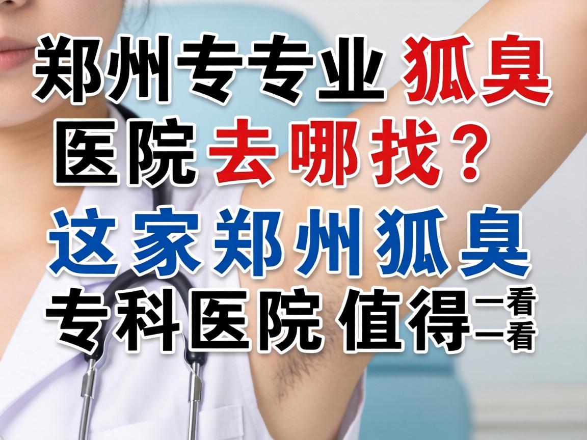 郑州专业狐臭医院去哪找？这家郑州狐臭专科医院值得一看